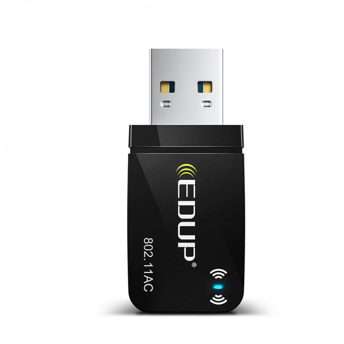 Adaptor Placa Retea Wireless EDUP ,Model EP-AC1689 , AC 1300Mbps , USB 3.0 , Dual Band 5Ghz  2,4Ghz ,802.11ac , antena incorporata