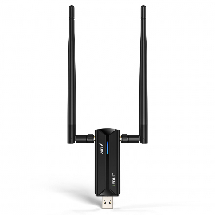 Adaptor USB WIFI 6 EDUP AX 5400 Mbps, USB 3.0 compatibil windows 11 [2]