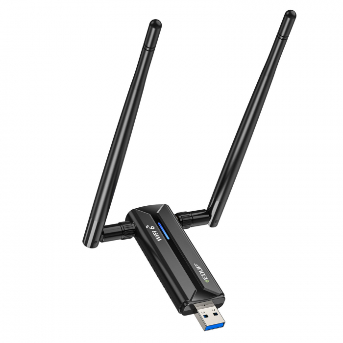 Adaptor USB WIFI 6 EDUP AX 5400 Mbps, USB 3.0 compatibil windows 11 [3]