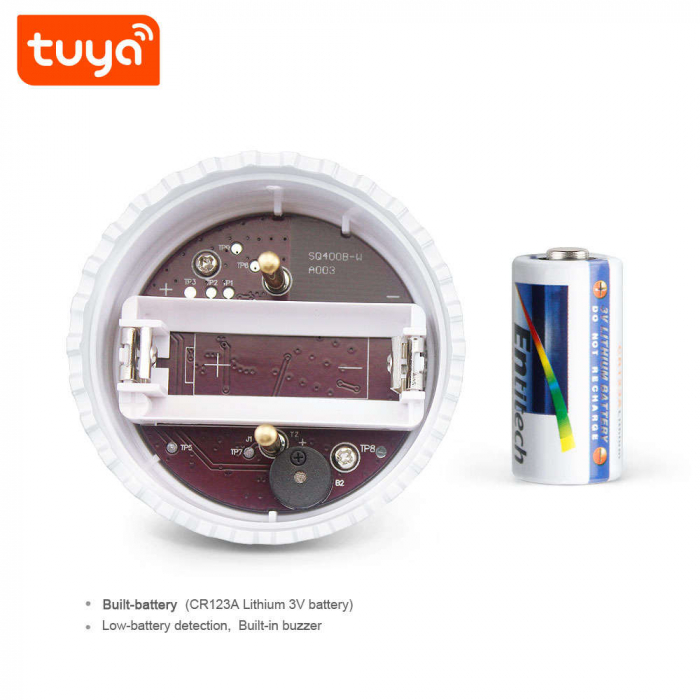 Detector de inundatie PST, wireless, TuyaSmart/SmartLife App, alb [3]