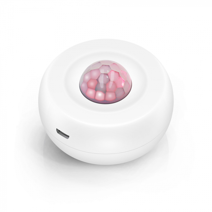 Detector de miscare PIR inteligent, Wireless, PST-HW400B, TuyaSmart SmartLife App, Alimentare duala