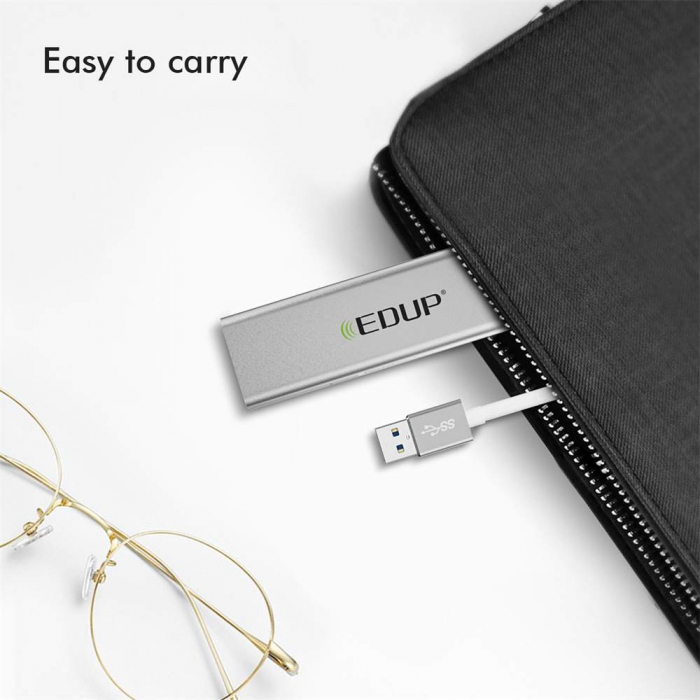 Hub USB  EDUP , 4-in-1 , USB 3.0 , 10/100/1000 Mbps Gigabit Ethernet [7]