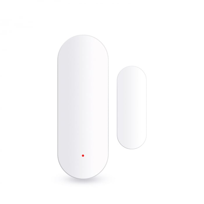 Pachet 2 Senzori magnetici Wireless de usa/fereastra, Tuya Smart SmartLife App, compatibil Alexa si Google Assistant, alb - [2]