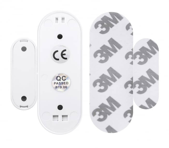 Pachet 2 Senzori magnetici Wireless de usa/fereastra, Tuya Smart SmartLife App, compatibil Alexa si Google Assistant, alb - [5]