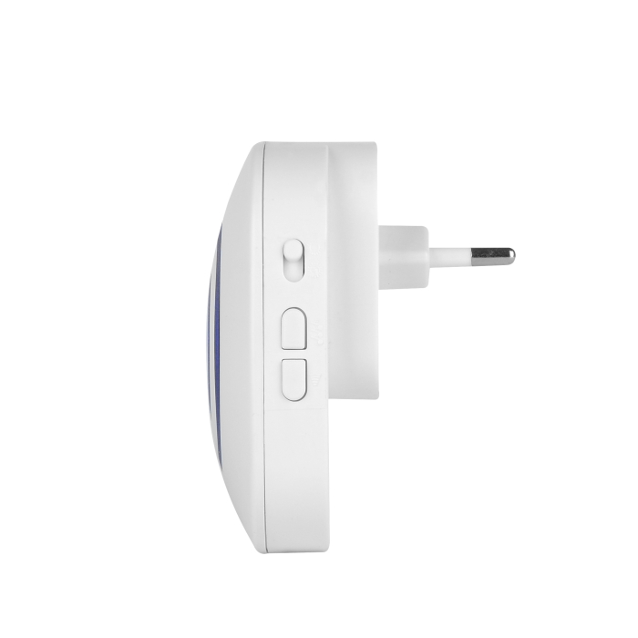 Sonerie Wireless cu Senzor de Mișcare, 38 Tonuri, LED Alertă, Volum Reglabil, Rază 50 m, 433 MHz, Alb [4]