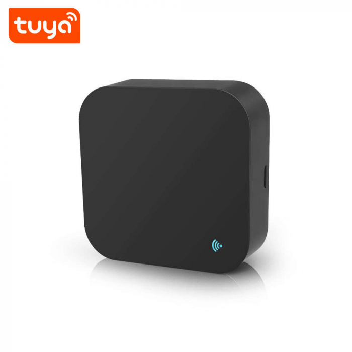 Telecomanda universala inteligenta PST, WiFi + IR + RF, Tuya Smart  Smart Life App, compatibil Alexa si Google Assistant, neagra