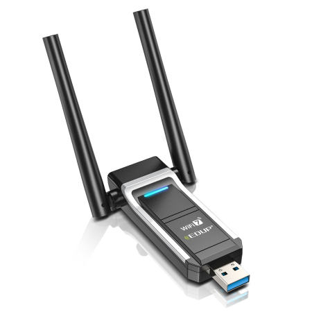 Adaptoare Wi-Fi, Bluetooth - Adaptor USB WI-FI 7 EDUP, BE6500 Mbps, OFDBA, MU-MIMO, compatibil Win 10/11