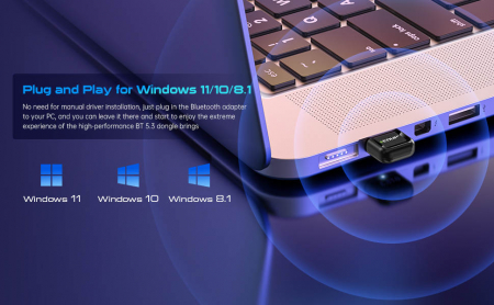 Adaptor Bluetooth 5.3 EDUP [8]