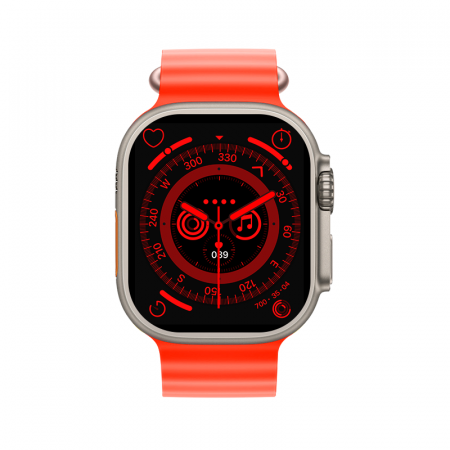 Ceas smartwatch Valdus, model T900 ultra S, 49 mm, incarcare wireless, apel BT, monitorizare somn, activitati sportive, asistent vocal, argintiu [2]