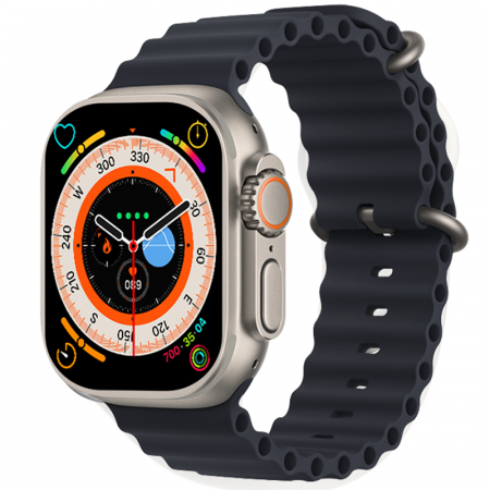 Ceas smartwatch Valdus, model T900 ultra S, 49 mm, incarcare wireless, apel BT, monitorizare somn, activitati sportive, asistent vocal, argintiu [1]