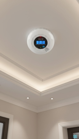 Senzori smart - Detector fum și CO Wi-Fi Tuya Smart – Siguranță inteligentă