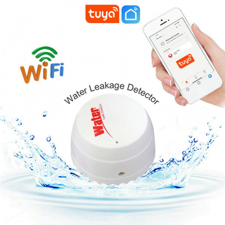 Detector de inundatie PST, wireless, TuyaSmart/SmartLife App, alb [3]
