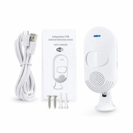 Detector de miscare PIR inteligent FRAMMINO®, Wireless, Tuya Smart App, cu alarma acustica si luminoasa [5]
