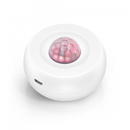 Detector de miscare PIR inteligent FRAMMINO®, Wireless, TuyaSmart SmartLife App, Alimentare duala