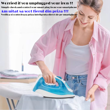 Priză Inteligentă Wi-Fi FRAMMINO®, 16A, Compatibilă cu Alexa & Google Assistant, Control prin Aplicația TuyaSmart/SmartLife, Temporizator și Monitorizare Energie [3]