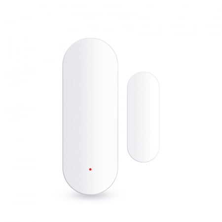 Pachet 2 Senzori magnetici Wireless de usa/fereastra, Tuya Smart SmartLife App, compatibil Alexa si Google Assistant, alb - [1]