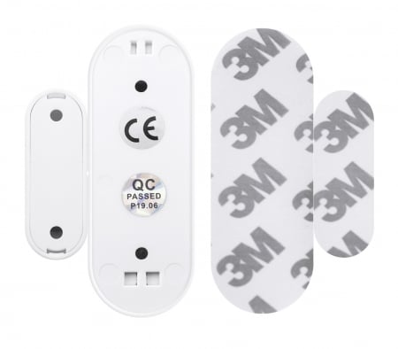Pachet 2 Senzori magnetici Wireless de usa/fereastra, Tuya Smart SmartLife App, compatibil Alexa si Google Assistant, alb - [4]
