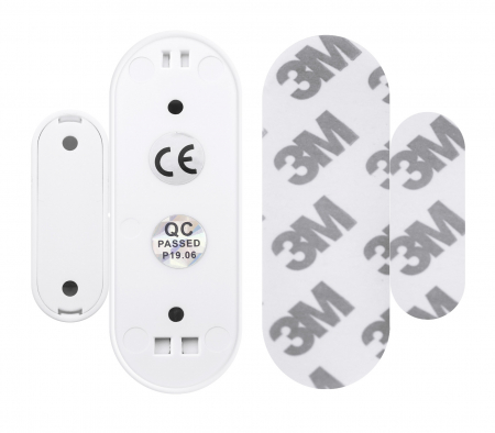 Pachet 3 Senzori magnetici Wireless de usa/fereastra, Tuya Smart SmartLife App, compatibil Alexa si Google Assistant, alb - - [4]