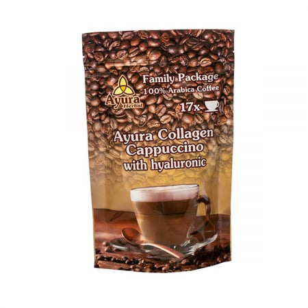 Cafea cu ganodermă - Coffee mix-ul cu stevie Ayura instant coffee mix  cu Colagen și acid hialuronic 17 portii