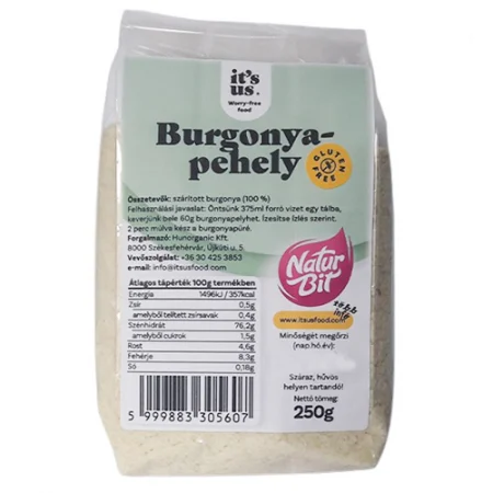 Fulgi, cereale fără gluten - Fulgi de cartofi fără gluten Naturbit (250g)