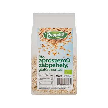 Fulgi, cereale fără gluten - Fulgi de ovăz mărunți bio fără gluten 300g