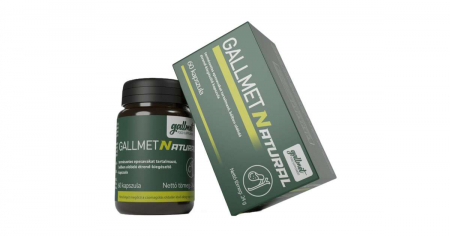 Gallmet - Gallmet Natural 60 Capsule – Acizi Biliari Naturali pentru Funcționarea Optimă a Sistemului Digestiv