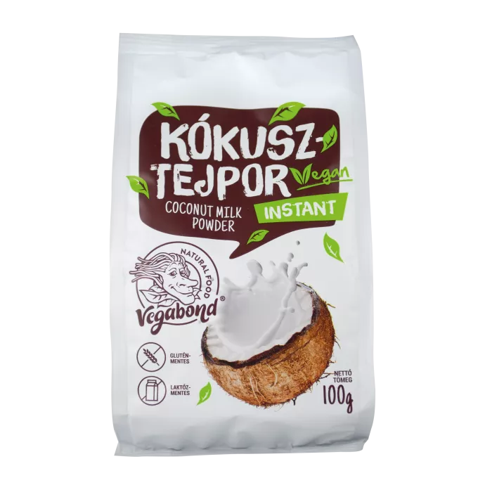 Produse fără lactoză - Lapte praf de cocos fara gluten instant 100gr