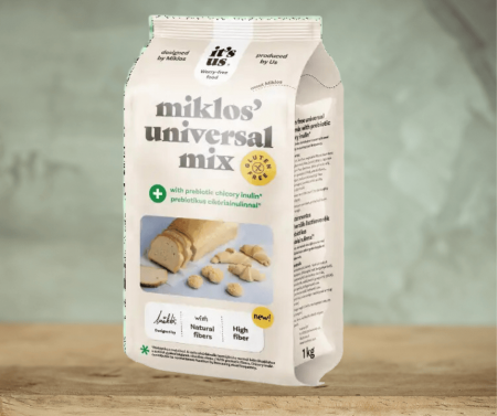Făinuri fără gluten - Mix Universal cu inulina de cicoare prebiotica It's Us Miklos's - 1000 g