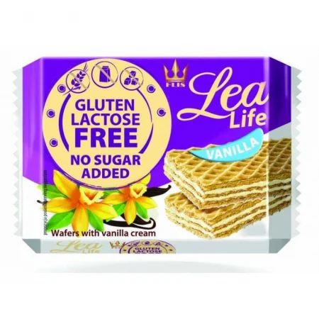 Produse - Napolitane Fara Gluten Cu Vanilie 95gr Lea Life