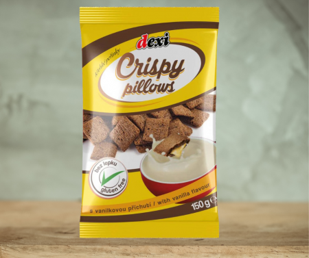 Dulciuri fără gluten - Pernite Cu Umplutura De Vanilie Fara Gluten 150g Dex