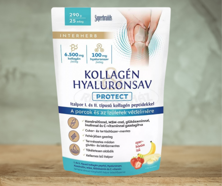 Interherb colagen - Pulbere pentru susținerea articulațiilor cu colagen si hyaluron 290G Interherb