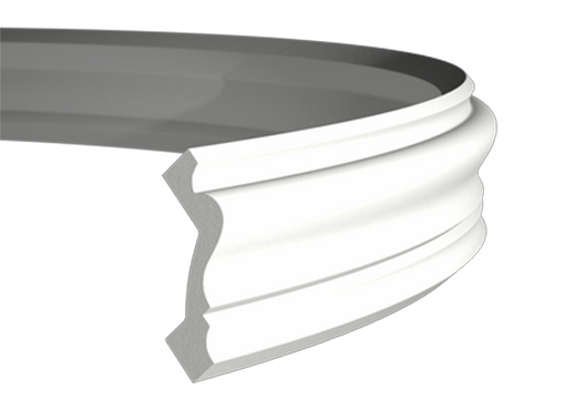 Cornișă 1.50.100 (flexibil) Poliuretan Gaudi 64 x 55 x 2000 mm [2]