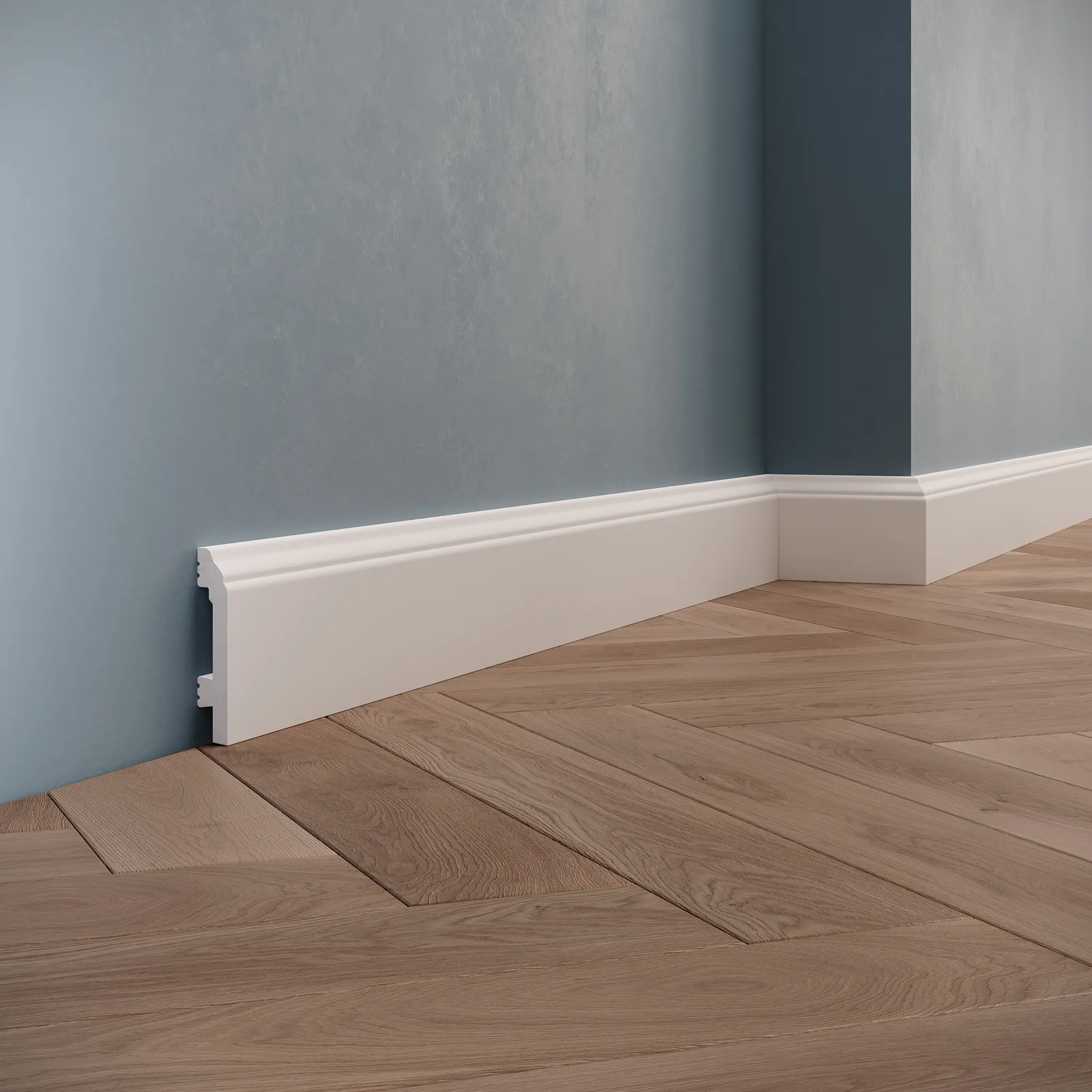 Plintă din polimer dur PDPL005, 80 × 15 × 2400 mm [2]