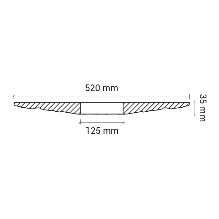 Rozeta tavan 1.56.003 Poliuretan Gaudi 35 x 520 mm [3]