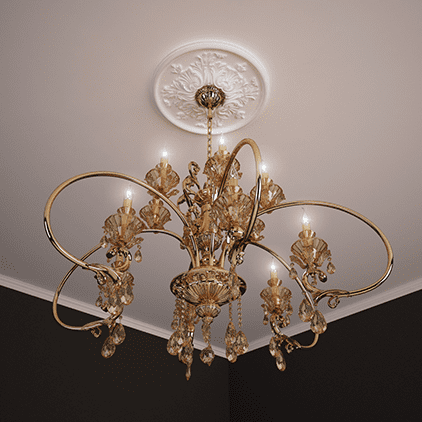 Rozeta tavan 1.56.030 Poliuretan Gaudi 37 x 395 mm [2]