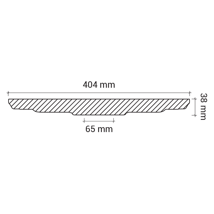 Rozeta tavan 1.56.050 Poliuretan Gaudi 38 x 404 mm [2]