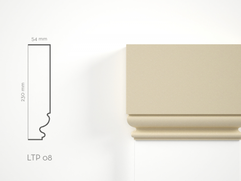 Pilastri de exterior - Element decorativ Terminatie Pilastru LTP08 230x54x2000mm