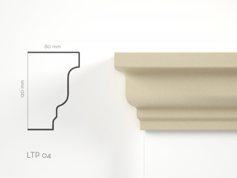 Pilastri de exterior - Element decorativ Terminatie Pilastru LTP04 120x80x2000mm