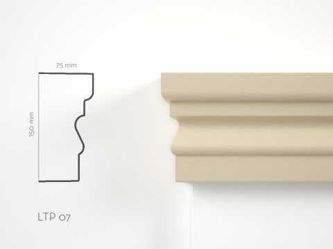 Pilastri de exterior - Element decorativ Terminatie Pilastru LTP07 150x75x2000mm