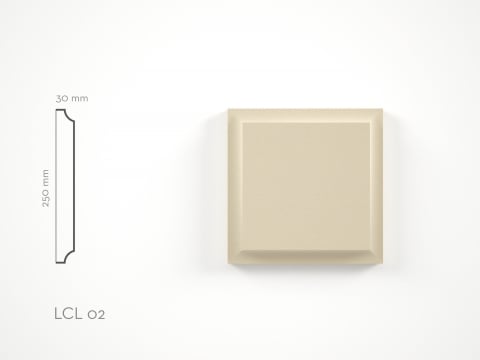 Coltare de exterior - Element decorativ Coltar LCL02RA 250x250x30mm