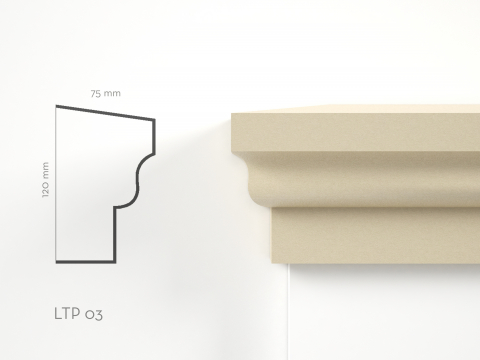 Pilastri de exterior - Element decorativ Terminatie Pilastru LTP03 120x75x2000mm