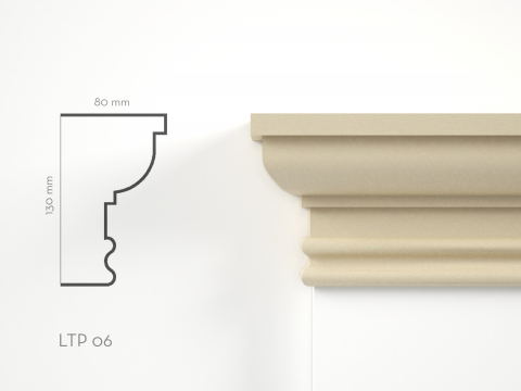 Pilastri de exterior - Element decorativ Terminatie Pilastru LTP06 130x80x2000mm