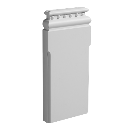 Baze pilastri de interior din poliuretan - Bază 1.23.600 Poliuretan Gaudi 255 x 117 x 25 mm