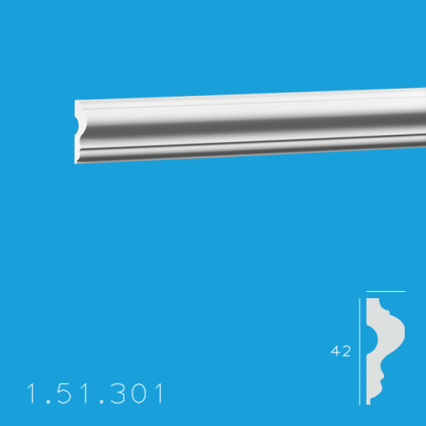 Brauri Poliuretan - Brau 1.51.301 Poiluretan Gaudi 42 x 2000 mm