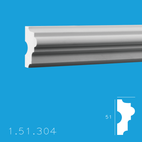 Brauri Poliuretan - Brau 1.51.304 Poiluretan Gaudi 51 x 2000 mm
