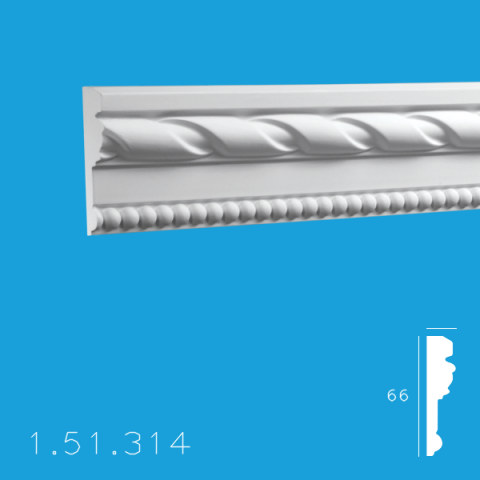 Brauri Poliuretan - Brau 1.51.314 Poiluretan Gaudi 66 x 2000 mm