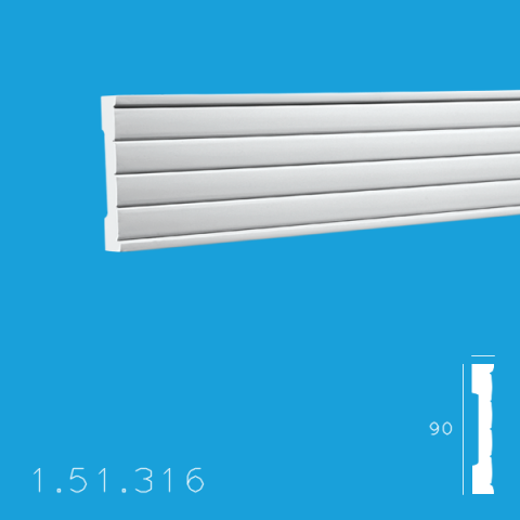 Brauri Poliuretan - Brau 1.51.316 Poiluretan Gaudi 90 x 2000 mm