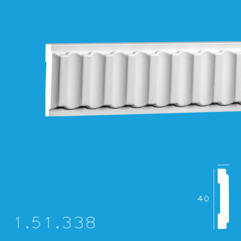 Brauri Poliuretan - Brau 1.51.338 Poiluretan Gaudi 40 x 2000 mm