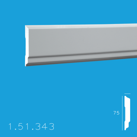 Brauri Poliuretan - Brau 1.51.343 Poiluretan Gaudi 75 x 2000 mm