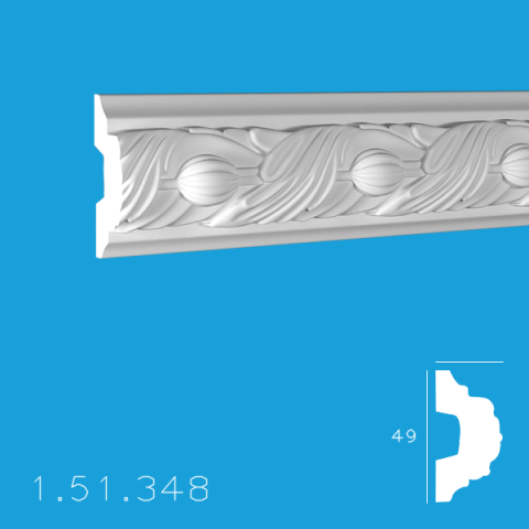 Brauri Poliuretan - Brau 1.51.348 Poiluretan Gaudi 49 x 2000 mm